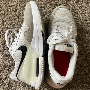 Women’s Nike Air Max - size 9. White, off white and black
